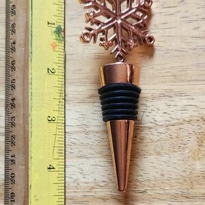 Coppertone SNOWFLAKE Bottle Stopper High Quality Gorgeous Perfect Gift